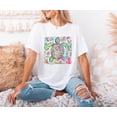 thumbnail image 3 of Boho Floral Turtle Shirt, Nautical Beach Shirt, Aesthetic Summer Tee, Summer Beach Shirt, Cute Turtle Shirt, Women Summer Vibes T-Shirt, 3 of 4