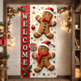 thumbnail image 3 of Traditional Christmas Banner Santa Claus Red Outfit Decorative Design for Holiday Party Indoor Event Christmas Decoration, 3 of 9