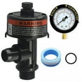 thumbnail image 1 of High Flow Pool Filter Pressure Gauge Replacement With Air Relief Valve, 1 of 6