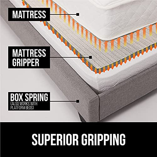 CIZTADA Mattress Slide Stopper Thickened Mattress Gripper Pad Stop Mattress from Sliding Works on Yoga Mat Sofa Chair Cushions Durable Easy to Trim and Clean Queen