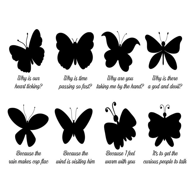 Pegatinas de mariposa de 7,5x9,8 pulgadas, estilo mariposa, impresión de alta definición, pegatinas de álbum de recortes con patrón transparente para taza de libro