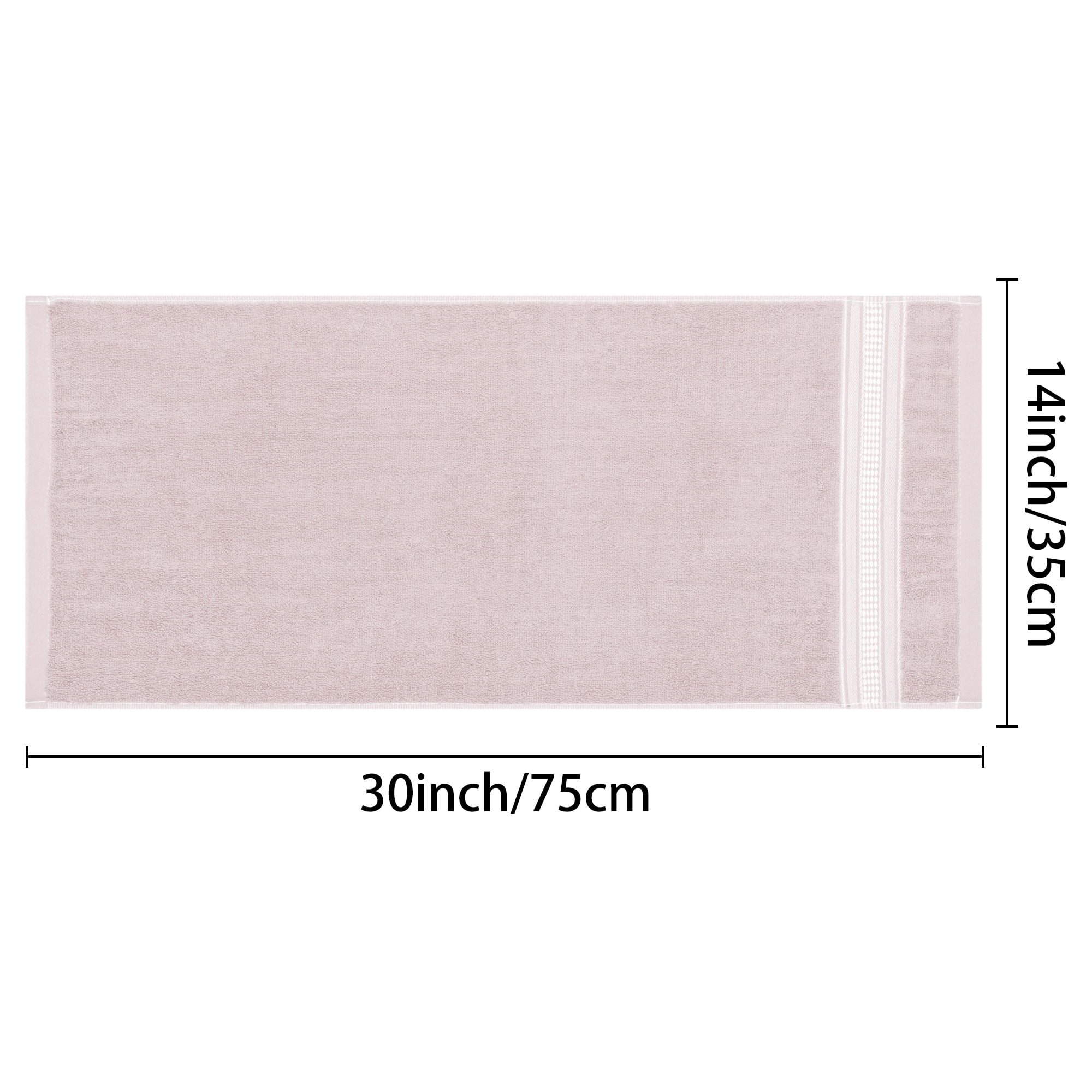Unique Bargains Plaid Pattern Hand Towels Comfort and Quick Drying Towel for Bathroom Pink 14" x 30"