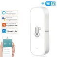 thumbnail image 2 of Indoor Temperature and Humidity Sensor for Remote App Notification, Supports Google Assistant, for Accurate Monitoring and Smart Home Integration (With Sticker Installation), 2 of 8
