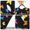 thumbnail image 6 of Butterfly and Multicolor Black Pattern Teens Toddler Nap Mat with Pillow, Sleeping Mat Bag for Preschool Daycare 50"x20", 6 of 6