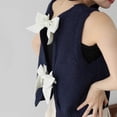 thumbnail image 2 of Women Y2K Crop Sweater Vest Back Tie Knot Crewneck Sleeveless Knit Crochet Tank Tops Streetwear, 2 of 7