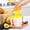 A106 Yellow 4.1x3.7x3.9", variant on Manual Juicers with 12 Oz Measuring Cup - Fruit Hand Squeezer for Lime Lemon/Citrus - Small Portable Juice Extractor for Home Kitchen Travel 4.1x3.7x3.9"