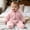 Pink, variant on kids Fleece Footed Onesie Full-Zip Warm Daily Wear Jumpsuit Blue 9-12 Months