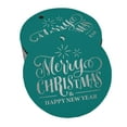 thumbnail image 1 of Inkdotpot Real Silver Foil Merry Christmas & Happy New Year Text Tags Favor Hang Paper Tags 100 Pieces, 1 of 6