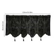 thumbnail image 3 of JingChun Triangle Valance Curtains for Living Room,Rod Pocket Farmhouse Window Valance, Trim Tassel Voile Sheer Curtain Valance for Bedroom Bathroom Cafe, 3 of 8