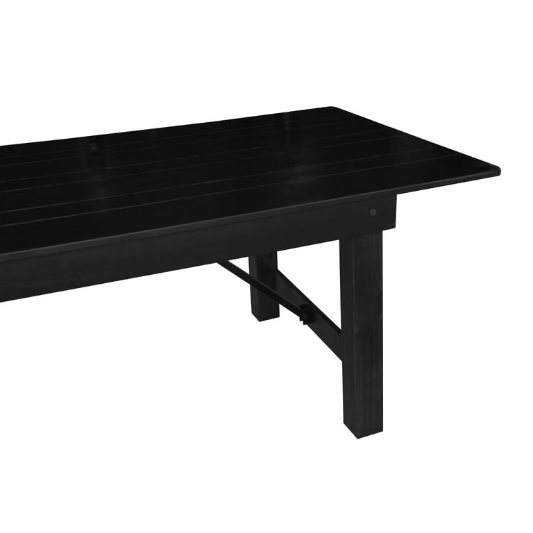 Flash Furniture HERCULES Wooden Farmhouse Folding Table 40