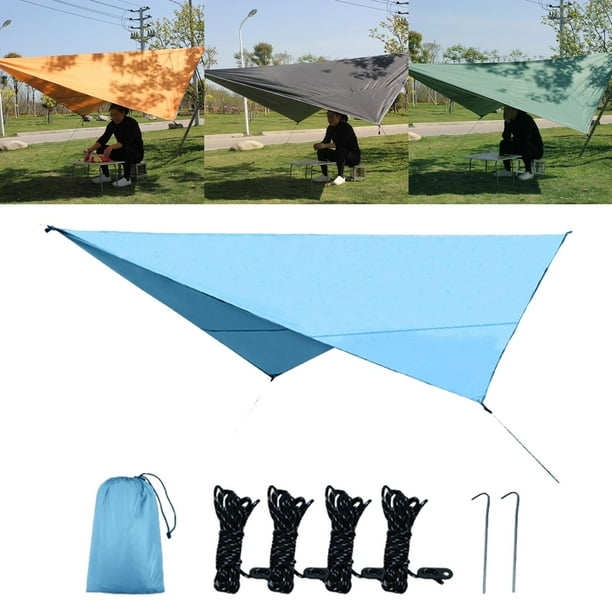 RAINDEWAY Lonas Pequeñas 5x5 Pies (paquete De 2) 8 Mil, Lona De Polietileno Impermeable Resistente A Los Rayos UV, Duradera, Multiusos Con Ojales De Metal Y Bordes Reforzados, Lona Azul