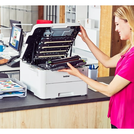 Brother - HL-L3270CDW Wireless Color Laser Printer - White