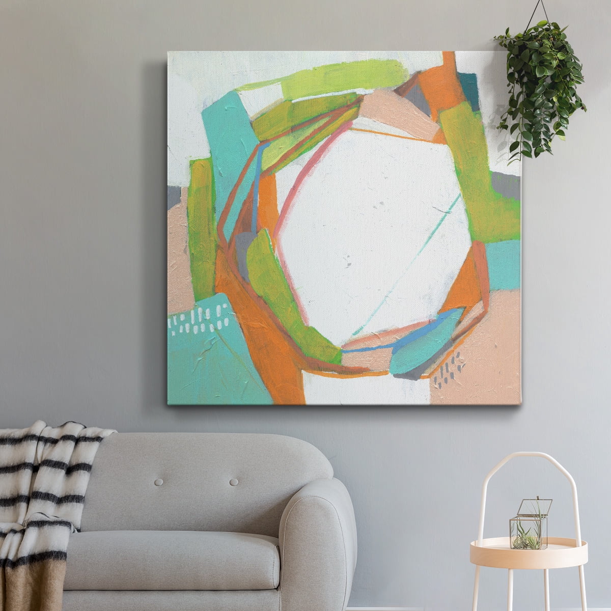 Wexford Home Candy Whorl II-Premium Gallery Wrapped Canvas, 32" x 32" - Ready to Hang