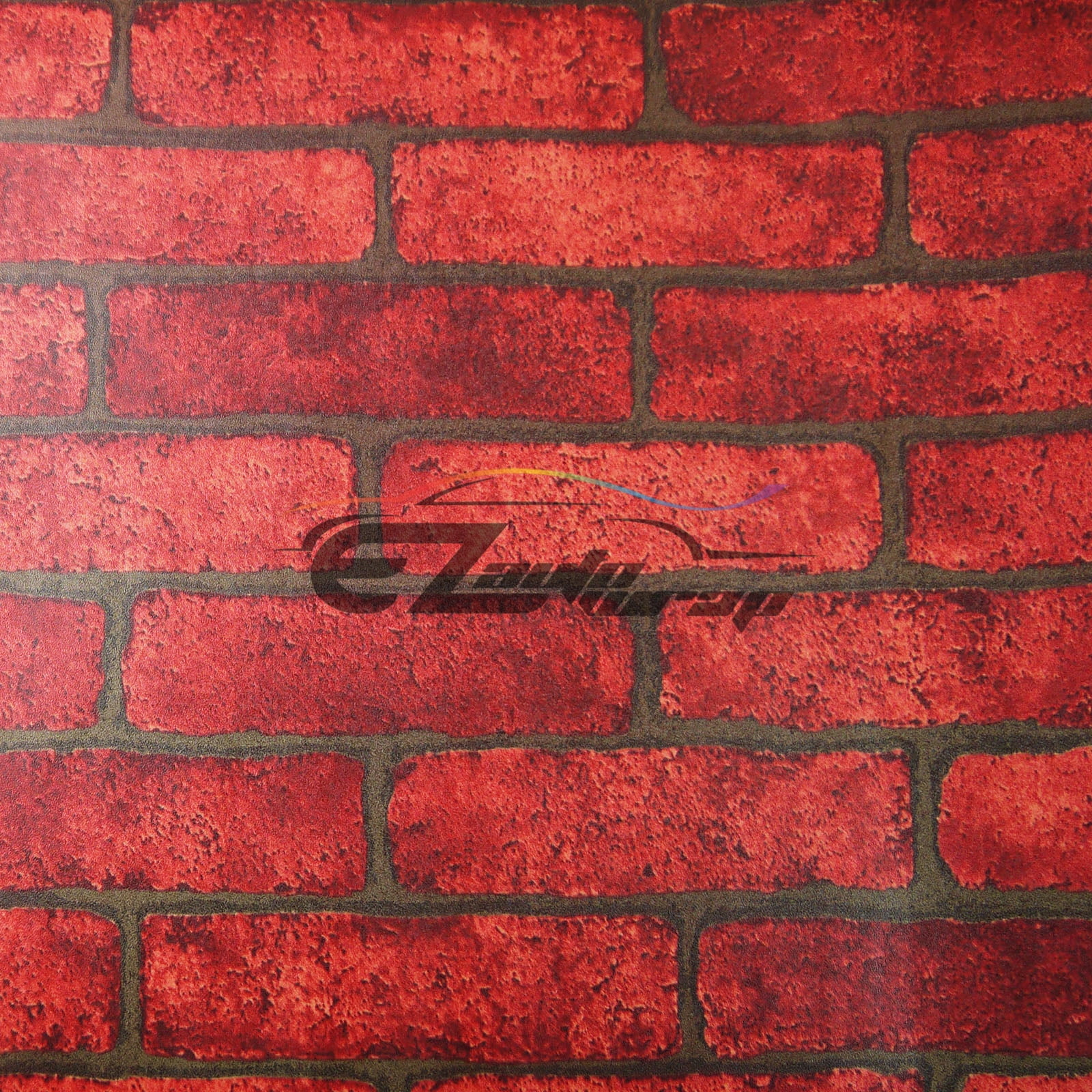 *Red Brick Pattern Stone Textured Vinyl Background Wall Sticker Wallpaper KB14 