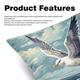 thumbnail image 2 of Seagull Elegant Velvet Covers - Set of 2, Decorative Bed Pillow Cases with Unique Patterns for Home Decor, Available in 16x16, 18x18, and 20x20 Inches, 2 of 6