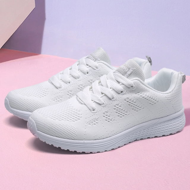 Mocasines casuales Planos de malla acolchada Zapatos para correr Suave Mujer Accesorios para exteriores Hugtrwg Para estrenar