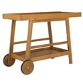 thumbnail image 5 of Safavieh Renzo 2 Tier Outdoor Farmhouse Wooden Bar Cart, 5 of 10