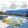 thumbnail image 3 of Tropical Summer Outdoor Rug for Patio/Deck/Porch, Non-Slip Large Area Rug 3 x 5 Ft, Boho Palm Leaves Botanical Watercolor Indoor Outdoor Rugs Washable Area Rugs, Reversible Camping Rug Carpet Runner, 3 of 8