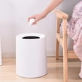 thumbnail image 4 of 2Pcs Bote de basura Galón Bolsa de basura oculta Novedad Elegante Cubo de basura para oficina Hogar Dormitorio Baño Cocina, Papelera moderna Plástico Baoblaze bote de basura redondo, 4 of 8