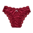 thumbnail image 4 of Blmnix Ladies Underwear Sexy Underwear Satin Panties Hipster Panties Boxer Shorts Red Lace Women Underwear Cotton, 4 of 5