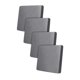 thumbnail image 1 of 4 Piezas Funda de Cojín para Sofá Elástica Protector de Muebles Decorativa para Sala de Estar Material Seda de Leche Adecuada para Uso en Hogar Oficin Gris, 1 of 8