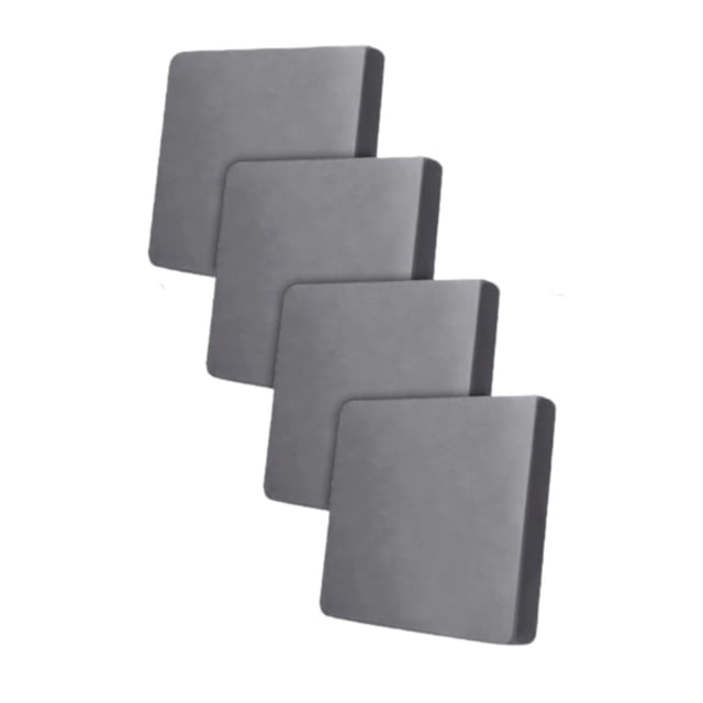 4 Piezas Funda de Cojín para Sofá Elástica Protector de Muebles Decorativa para Sala de Estar Material Seda de Leche Adecuada para Uso en Hogar Oficin Gris