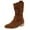 Brown, variant on Winter Fashion High Heel Ankle Boots with Zipper Design Thick Stable Heel for Women Outwear Classic Style Durable Comfortable Footwear