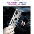 thumbnail image 3 of Galaxy A03S Case [ Grade 16ft Drop Tested] with HD Screen Protector,  Ring Holder Kickstand - Silver, 3 of 16