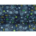 thumbnail image 4 of oneOone Velvet Midnight Blue Fabric Geometric Texture Fabric For Sewing Printed Craft Fabric By The Yard 58 Inch Wide, 4 of 5