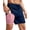 Navy Orange, variant on Men Swim Trunks with Compression 7 Inches Breathable Liner Quick Dry Zipper Pockets for Board Beach Gym Running