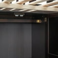 thumbnail image 3 of Full size Loft Bed with Bookshelf, Drawers, Desk and Wardrobe in Espresso - Sturdy & Unique Design, 3 of 19