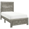 thumbnail image 2 of Rustic Gray Bed Frame for Twin Bed / Bedroom Upgrade with Simple Assembly, 2 of 2