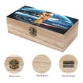 thumbnail image 3 of FIFA WORLD CUP-theme Wooden Storage Box Rustic Wood Organizer Box Decorative Keepsake Box Multipurpose Desktop Storage Chest for Home Office Jewelry Trinkets Crafts Supplies, 3 of 6