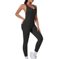 thumbnail image 2 of Gamivast Jumpsuit for Women Yoga Ribbed Butt Lifting High Waisted one Piece Tummy Control Stretchy Gym Workout Jumpsuit Active Outdoor Pants, 2 of 6