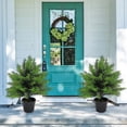 thumbnail image 6 of AURIGATE Artificial Cedar Tree in Black Pot 9.84x19.69 Inch, Green Potted Fake Cypress Plant, UV-Resistant Faux Evergreen Shrub for Outdoor Cemetery Garden Indoor Decor, 6 of 6