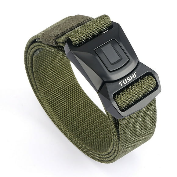 Tactical Belt, Military Hiking Rigger 1.5 Inch Nylon Web Work Belt with Heavy Duty Quick Release Buckle