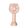 thumbnail image 1 of Pink Mini Portable Small Fan Quiet Rechargeable 3 Wind Levels 800Mah Battery Usb Charging Handheld Personal Fan For Office Travel, 1 of 6