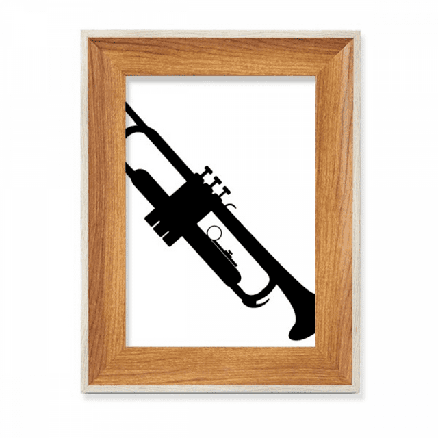 Horn Classical Music Vitality Sounds Desktop Wooden Photo Frame Display Picture Art Painting Multiple Sets