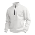 thumbnail image 5 of Havenx Mens Quarter Zip Pullover Waffle Long Sleeve Sweatshirts with Pockets Mock Neck Shirts 1/4 Zipper Gym Athletic Workout Lightweight Warm Business Pullover Top,White M, 5 of 5