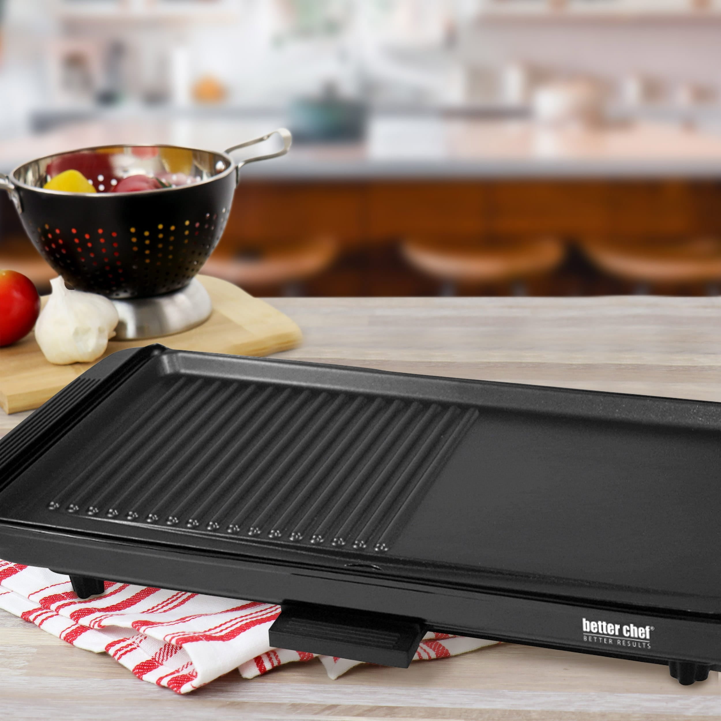 Better Chef 2 in 1 Family Size Counter Top Grill/Griddle