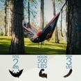 thumbnail image 3 of Rincon Official Oregon Beavers Hammock - Portable Hammock Single or Double Hammock, Indoor & Outdoor w/Tree Straps Camping Hammock, 3 of 6