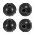 thumbnail image 1 of Juego de 4 perillas de bola roscadas, perilla de bola de termoplástico de rosca hembra M12 de 40 mm de diámetro, mango redondo de fenol negro, 1 of 1