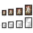 thumbnail image 4 of IBA Indianbeautifulart Elegant And Religious God Photo Frame Sai Baba In Sitting On Stone Poster With Frame Black Wall Frame DeityPhotoFrame Wall DecorFor Home/ Office/ Temple, 4 of 7