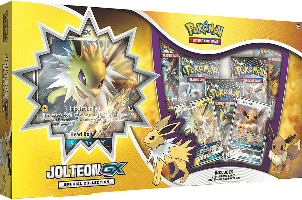 Pokemon Jolteon-GX Elemental Power Collectors Tin Booster Packs TCG Cards Promo 