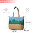 thumbnail image 4 of Blue Bigfoot and Guitar Pattern Travel Tote Bags for Women Carry On,Large Weekender Bags for Women Travel,Multi Functional Duffle Bag for Work,Shopping,Sports, 4 of 5
