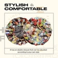 thumbnail image 5 of Silky Design Bonnet with Elastic Soft Band, Hair Braid Adjustable Women and Men Bonnets for Sleeping, Comfortable Satin Fabric Bonnet (DZB1 N), 5 of 7