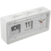 HEANUJJ White Manual Control Time Clock with Date and Week Display for Bedroom and Office