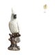 thumbnail image 1 of Figura de escritorio,Figura de loro para escritorio,oficina,decoración del hogar,Estatua de pájaro de resina,regalo de cumpleaños para inauguración de la casa,Escultura de hojas,Estatua de, 1 of 8
