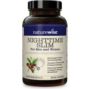NatureWise Nighttime Slim with Capsimax - Natural Thermogenic Green Coffee Bean & Optimal Metabolic Performance 60 Veggie Capsules