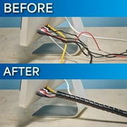 Cable Keeper Cord Organizer, 10-Foot Adjustable Cord Cover, TV & Computer Cord Organizer